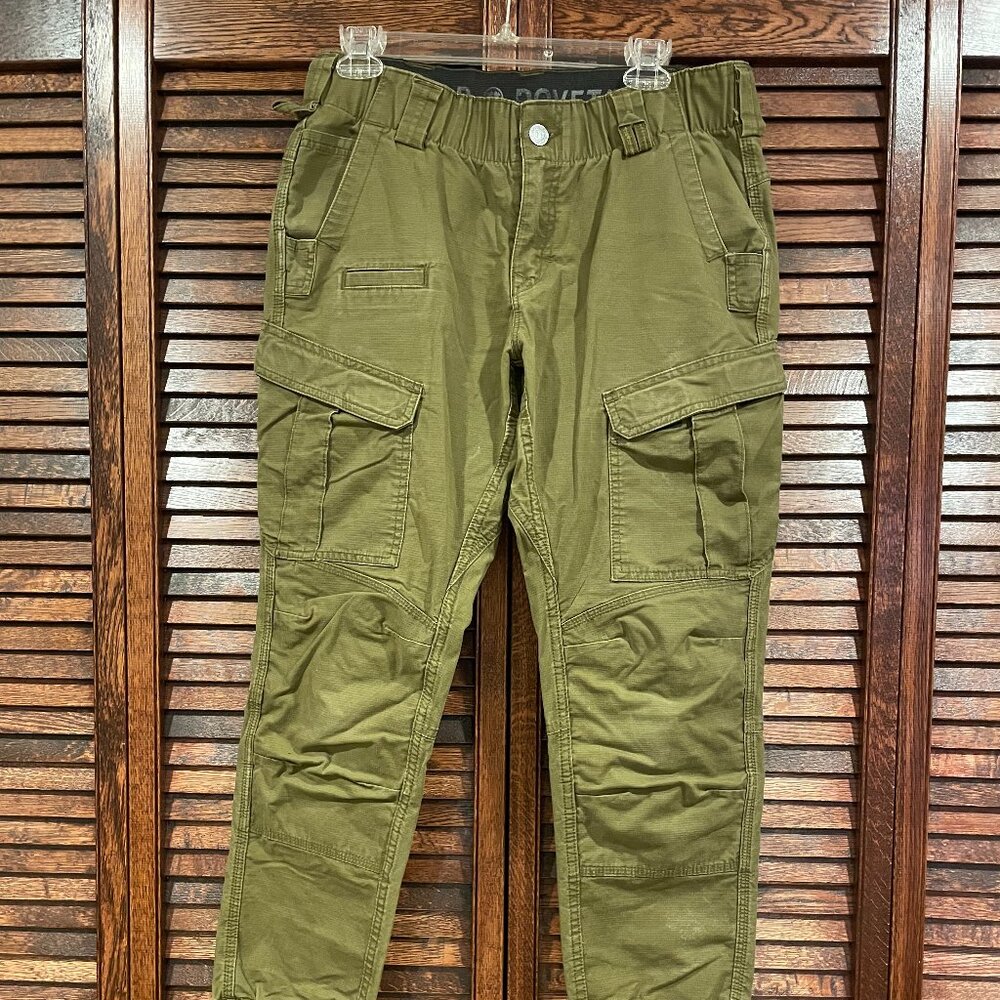 Dovetail Workwear brand pants in jogger style with TONS of pockets! size 12